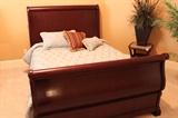 Queen Sleigh Bed w/ Complimentary Queen Size Mattresses