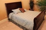Queen Sleigh Bed w/ Complimentary Queen Size Mattresses - Detail