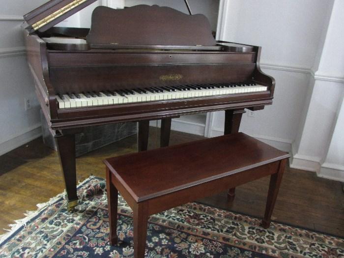 Chickering 6' Grand Piano with bench