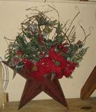 Texas star Christmas wreath
