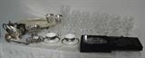 Silverplate & crystal