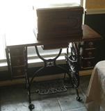 Domestic treadle sewing machine