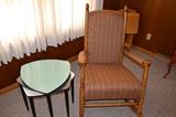 Formica Nesting Tables, Solid Wood Rocker
