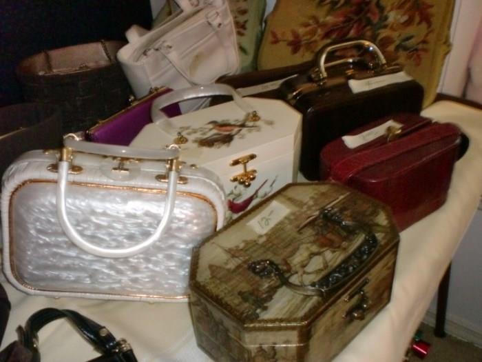 SOME OF THE VINTAGE PURSES