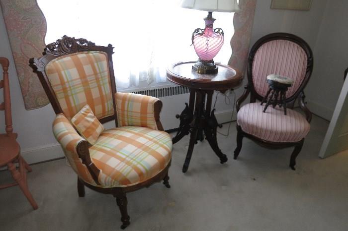 Victorian Chairs & Table