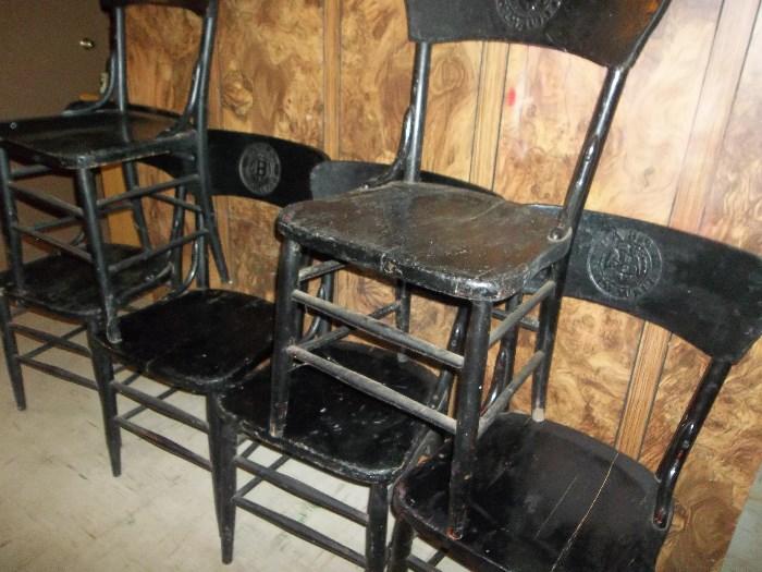 Six Pabst Tavern Chairs