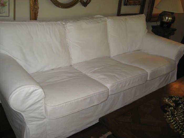 Slip Covered Sofa