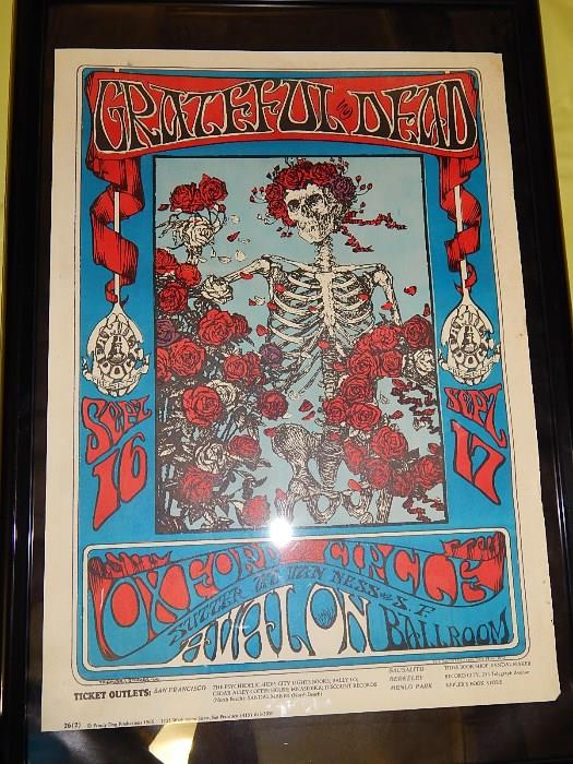 Collection of 1960's Psychedelic Rock and Roll posters 