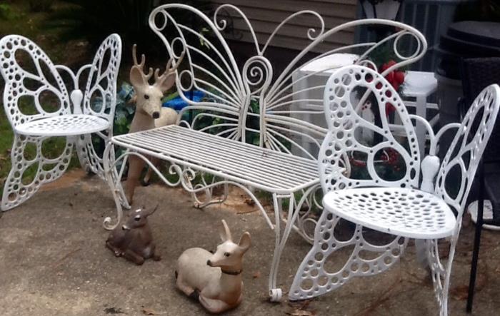 Great iron butterfly outdoor furniture