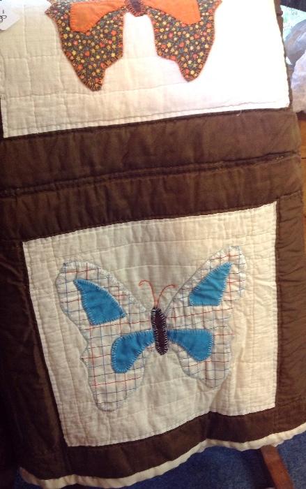 Vintage butterfly quilt