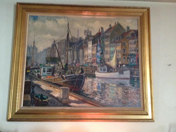 Certified Antique Oil Painting