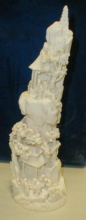 Chinese relief carved Ivory 