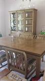 1950s dining room set--table seats 12, 5 chairs, china cabinet and buffet