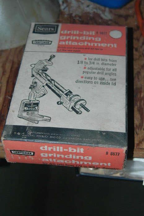 Sears drill bit grinder attachment