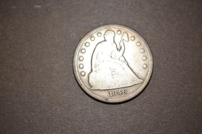 1846 Silver dollar