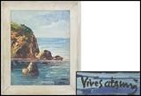 Jose Vives-Atsara (1919-2004), Ocean Scene,
oil on board, 10 x 8 in. board size
Auction estimate: $1,500 - 3,000
