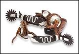 Randy Butters "Running W" contemporary cowboy spurs,
total length 10 in.
Auction estimate: $600 - 900
