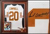Signed & framed Earl Campbell jersey