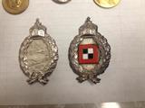 WWI IMPERIAL CERMAN PILOT C.E.JUNKER BERLIN .800 SILVER BADGE-WWI IMPERIAL GERMAN OBSERVER BADGE C.E. JUNKER  .800 SILVER