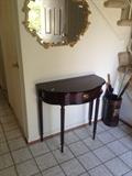 Foyer Table, Gilt Mirror