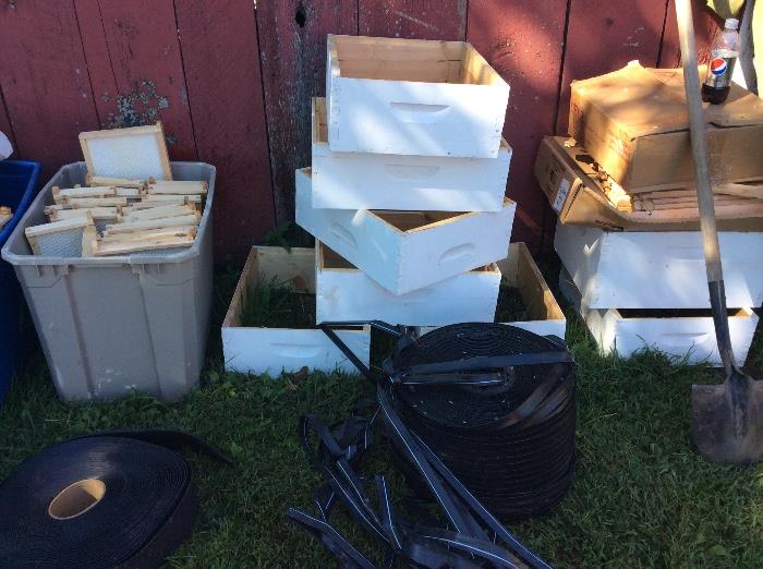 Bee keeping boxes and combs never used