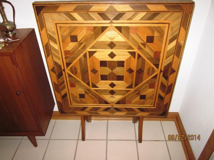 Hand made pieced wood table
