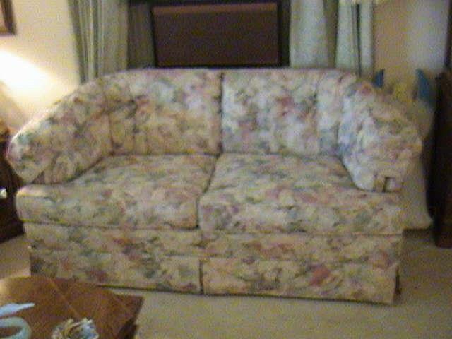 CLEAN FLOWERED COUCH