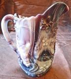 Amethyst/Purple Slag Glass Pitcher