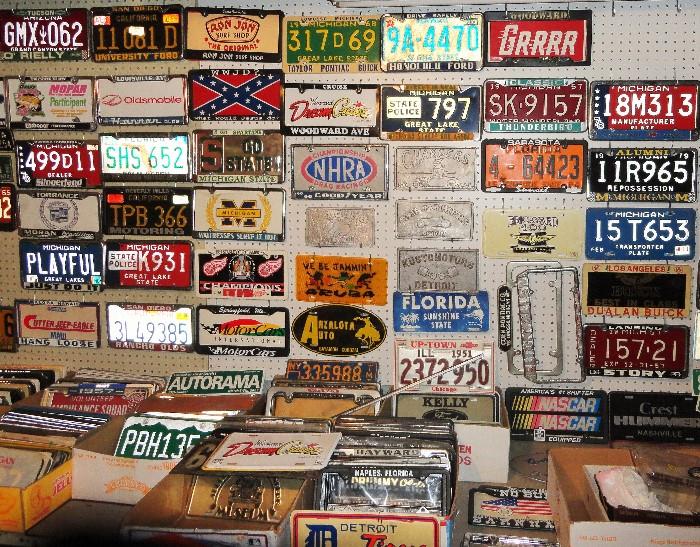 License Plates, Michigan Plates, State Police Plates, Car Club Plates, 100's Available, 1920's and Up