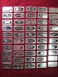104 Troy Ounces of Sterling Silver Franklin Mint 1974 Bank Ingots 