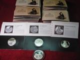 49 The Genius Rembrandt Proof Coins in Sterling Silver total weight 102 troy oz.  