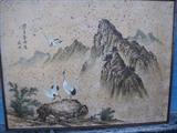 Large Oriental Painting on Canvas