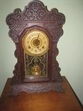 Ca 1880's Waterbury Kitchen Clock Excellent Condition running and keeping time
