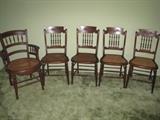 Excellent lot of Cane Bottom Chairs