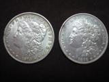 Two High Grade 1878 S Silver Dollars