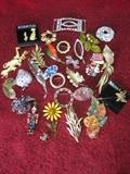 Lot of Brooches including a Christopher Radko Brooch and more