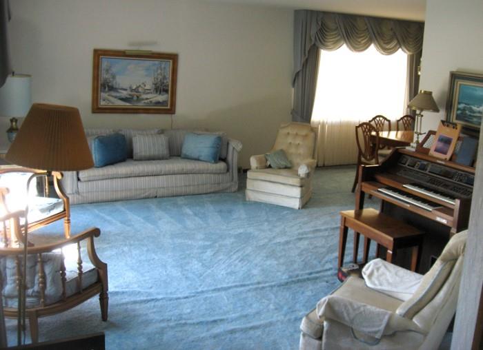 Living room set in clean modern ranch home in Thornwood Estates