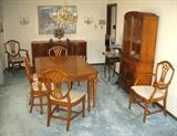 Wood dining room set, display cabinet, all furniture sold individually or can be purchased as a compete set-you choose