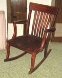 Wood rocking chair