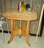 Old scrolled table