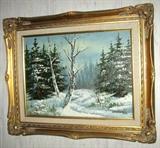 Framed oil on canvas Cantrell signed 