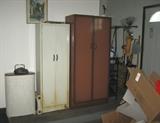 Metal cabinets & contents