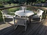 Outdoor Table / 4 Chairs / Cushions / Umbrella - $ 120.00