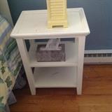 White Open End Table $ 30.00