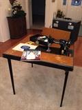 Singer Featherweight with table.