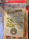 Beautiful old needlepoint and embroidery books