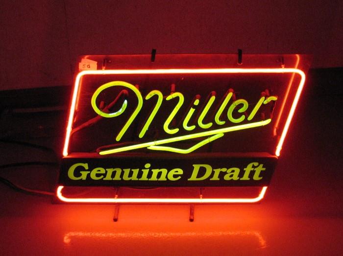 Miller Genuine Draft Neon Light Sign