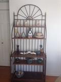 Bakers Rack with Knick Knacks