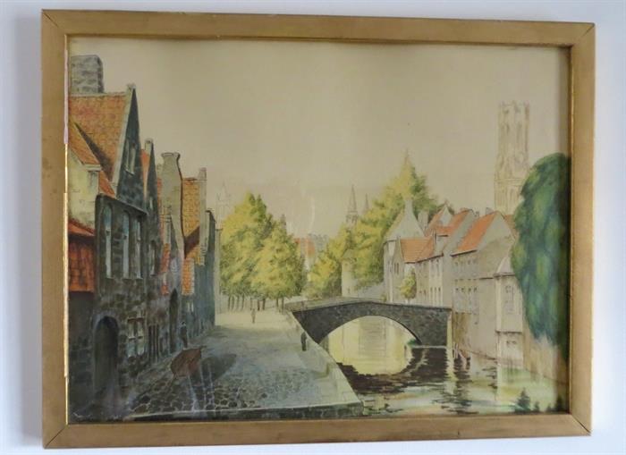 Vintage framed European art