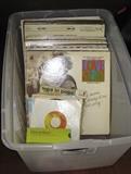 Albums and 45 records.